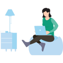 پیش‌نمایش فایل woman-working-on-laptop-8202552 از پک فعالیت آنلاین