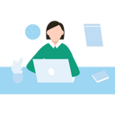 پیش‌نمایش فایل woman-working-on-laptop-8202555 از پک فعالیت آنلاین