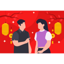 پیش‌نمایش فایل boy-and-girl-are-talking-8274353 از پک سال نو چینی