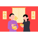 پیش‌نمایش فایل boy-and-girl-eating-on-chinese-new-year-8274304 از پک سال نو چینی