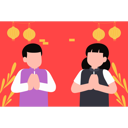 پیش‌نمایش فایل boy-and-girl-greeting-new-year-8274303 از پک سال نو چینی