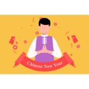 پیش‌نمایش فایل boy-wishes-happy-new-year-8274349 از پک سال نو چینی