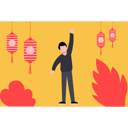 پیش‌نمایش فایل chinese-boy-waving-hand-8274275 از پک سال نو چینی