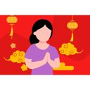 پیش‌نمایش فایل chinese-girl-greeting-8274352 از پک سال نو چینی