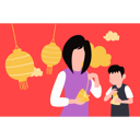 پیش‌نمایش فایل girl-and-boy-eating-snacks-8274309 از پک سال نو چینی