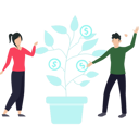 پیش‌نمایش فایل boy-and-girl-grow-dollar-plant-8250164 از پک بورس
