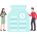 پیش‌نمایش فایل boy-and-girl-saving-money-in-jar-8250209 از پک بورس