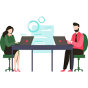 پیش‌نمایش فایل boy-and-girl-working-on-laptop-8250130 از پک بورس
