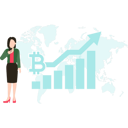 پیش‌نمایش فایل girl-looking-at-bitcoin-graph-8250183 از پک بورس