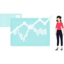 پیش‌نمایش فایل girl-looking-at-graph-analytics-8250141 از پک بورس