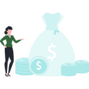 پیش‌نمایش فایل girl-looking-at-money-bag-8250168 از پک بورس