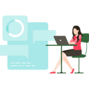 پیش‌نمایش فایل girl-working-on-the-laptop-8250125 از پک بورس