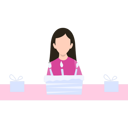 پیش‌نمایش فایل birthday-girl-sitting-with-cake-8373452 از پک تولد