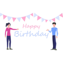 پیش‌نمایش فایل boy-and-girl-celebrating-birthday-8373444 از پک تولد