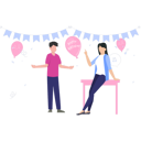 پیش‌نمایش فایل boy-and-girl-talking-about-birthday-8373448 از پک تولد