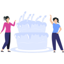 پیش‌نمایش فایل girls-looking-at-cake-8373456 از پک تولد