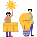 پیش‌نمایش فایل boy-and-girl-getting-light-from-solar-panel-8444579 از پک دورهمی