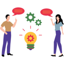 پیش‌نمایش فایل boy-and-girl-talking-about-idea-management-8444587 از پک دورهمی