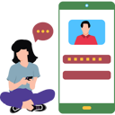 پیش‌نمایش فایل girl-chatting-on-mobile-8444569 از پک دورهمی