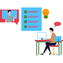 پیش‌نمایش فایل male-employee-discuss-about-new-idea-online-8444594 از پک دورهمی