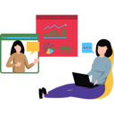 پیش‌نمایش فایل young-woman-working-on-laptop-8444572 از پک دورهمی