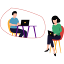 پیش‌نمایش فایل boy-and-girl-working-on-their-laptop-8444010 از پک همکاری