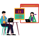 پیش‌نمایش فایل business-guy-doing-online-business-meeting-8444019 از پک همکاری