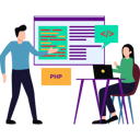 پیش‌نمایش فایل female-developer-working-on-website-coding-8444025 از پک همکاری