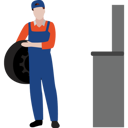 پیش‌نمایش فایل male-worker-holding-car-tire-8434596 از پک خدمات خودرو
