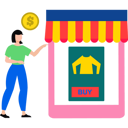 پیش‌نمایش فایل girl-buying-clothes-online-8467384 از پک کسب و کار