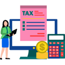 پیش‌نمایش فایل girl-working-on-taxes-8467418 از پک کسب و کار