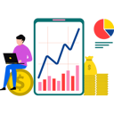 پیش‌نمایش فایل man-working-on-dollar-graph-8467385 از پک کسب و کار