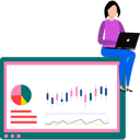 پیش‌نمایش فایل woman-working-on-stock-market-8467421 از پک کسب و کار