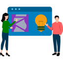 پیش‌نمایش فایل boy-and-girl-working-on-marketing-ideas-8423499 از پک بازاریابی برند