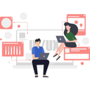 پیش‌نمایش فایل boy-and-girl-working-in-ux-and-ui-8158128 از پک رابط کاربری و تجربه کاربری