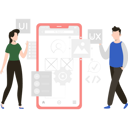 پیش‌نمایش فایل boy-and-girl-working-on-mobile-programming-8158160 از پک رابط کاربری و تجربه کاربری