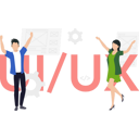پیش‌نمایش فایل boy-and-girl-working-on-ui-and-ux-setting-8158132 از پک رابط کاربری و تجربه کاربری