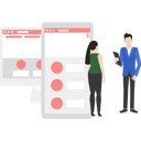 پیش‌نمایش فایل boy-and-girl-working-on-user-interface-8158258 از پک رابط کاربری و تجربه کاربری