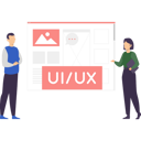 پیش‌نمایش فایل boy-and-girl-working-on-ux-and-ui-8158265 از پک رابط کاربری و تجربه کاربری