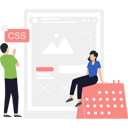 پیش‌نمایش فایل boy-looking-at-css-coding-8158146 از پک رابط کاربری و تجربه کاربری