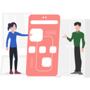 پیش‌نمایش فایل boy-showing-mobile-app-8158232 از پک رابط کاربری و تجربه کاربری