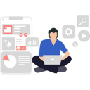 پیش‌نمایش فایل boy-working-on-laptop-8158136 از پک رابط کاربری و تجربه کاربری