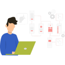 پیش‌نمایش فایل boy-working-on-laptop-8158233 از پک رابط کاربری و تجربه کاربری