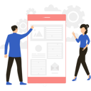 پیش‌نمایش فایل designing-team-working-on-application-design-8158227 از پک رابط کاربری و تجربه کاربری