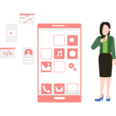 پیش‌نمایش فایل girl-creating-mobile-application-8158225 از پک رابط کاربری و تجربه کاربری