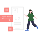 پیش‌نمایش فایل girl-working-on-ux-control-panel-8158255 از پک رابط کاربری و تجربه کاربری