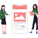 پیش‌نمایش فایل girls-working-on-software-8158266 از پک رابط کاربری و تجربه کاربری
