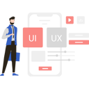 پیش‌نمایش فایل man-working-on-app-development-8158229 از پک رابط کاربری و تجربه کاربری