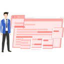 پیش‌نمایش فایل man-working-on-website-design-8158259 از پک رابط کاربری و تجربه کاربری