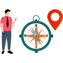 پیش‌نمایش فایل boy-looking-at-compass-8430067 از پک نقشه و مسیریابی